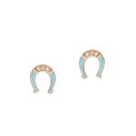 گوشواره طلا طرح نعل کد ME1092e
