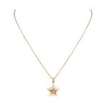گوشواره طلا طرح ستاره نگین دار کد JIT618n