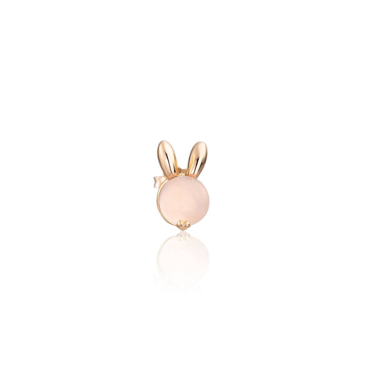 me1094e-main گوشواره طلا طرح خرگوش و هویج - Image 1