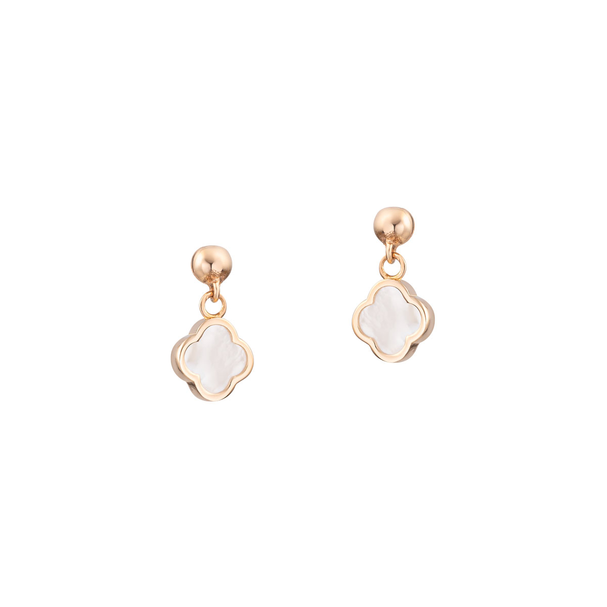 wov73e-main گوشواره طلا طرح ونکلیف با صدف - Image 1